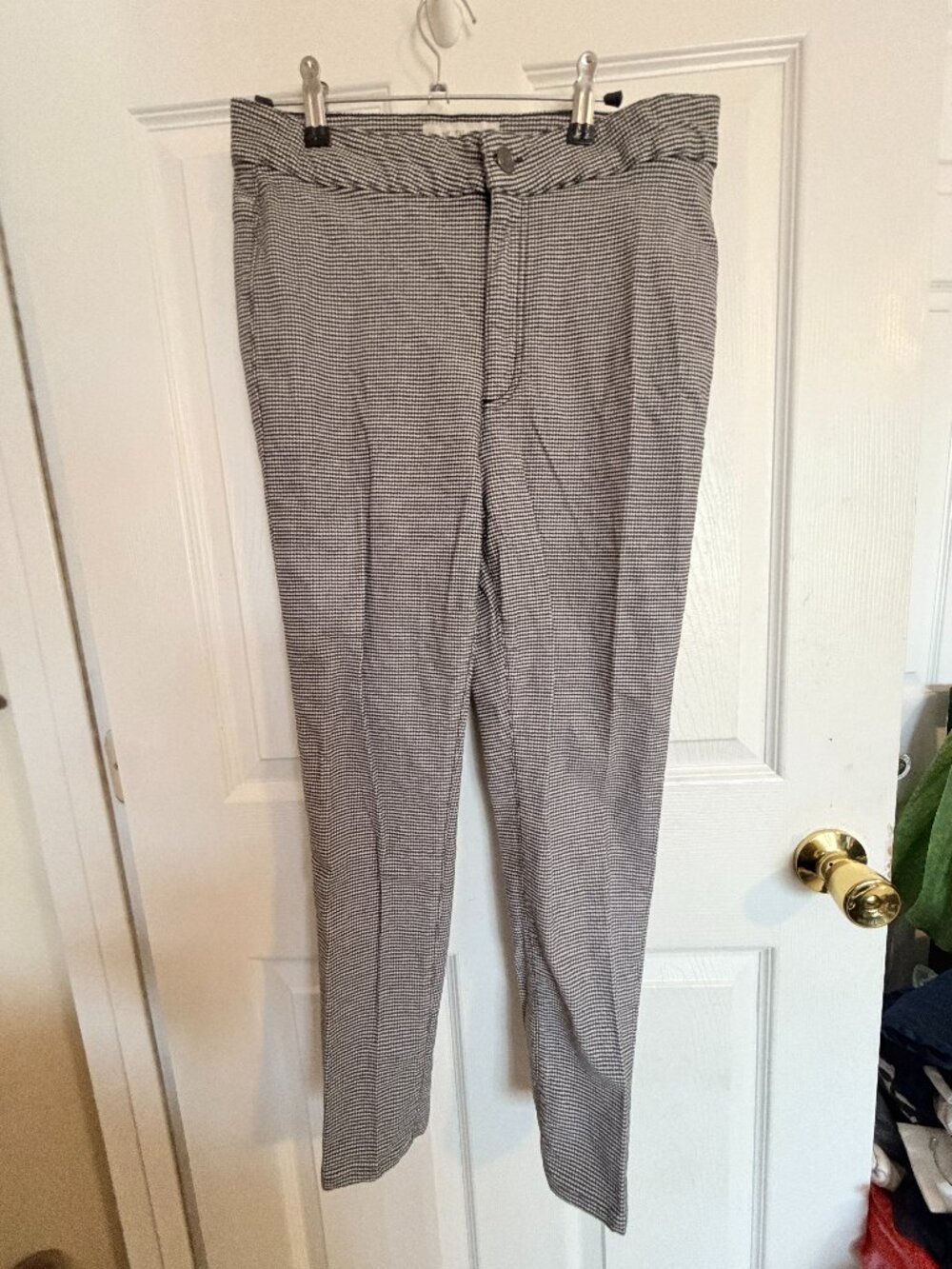 We The Free Free People Black & White Checkered Pants Size 29